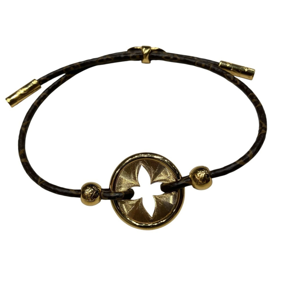 LOUIS VUITTON Gold Monogram Charm Bracelet - Picture 2 of 8